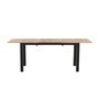 Voir la diapositive 5 : Paris Prix Table de Jardin Extensible  Panama  152-210cm Naturel & Noir