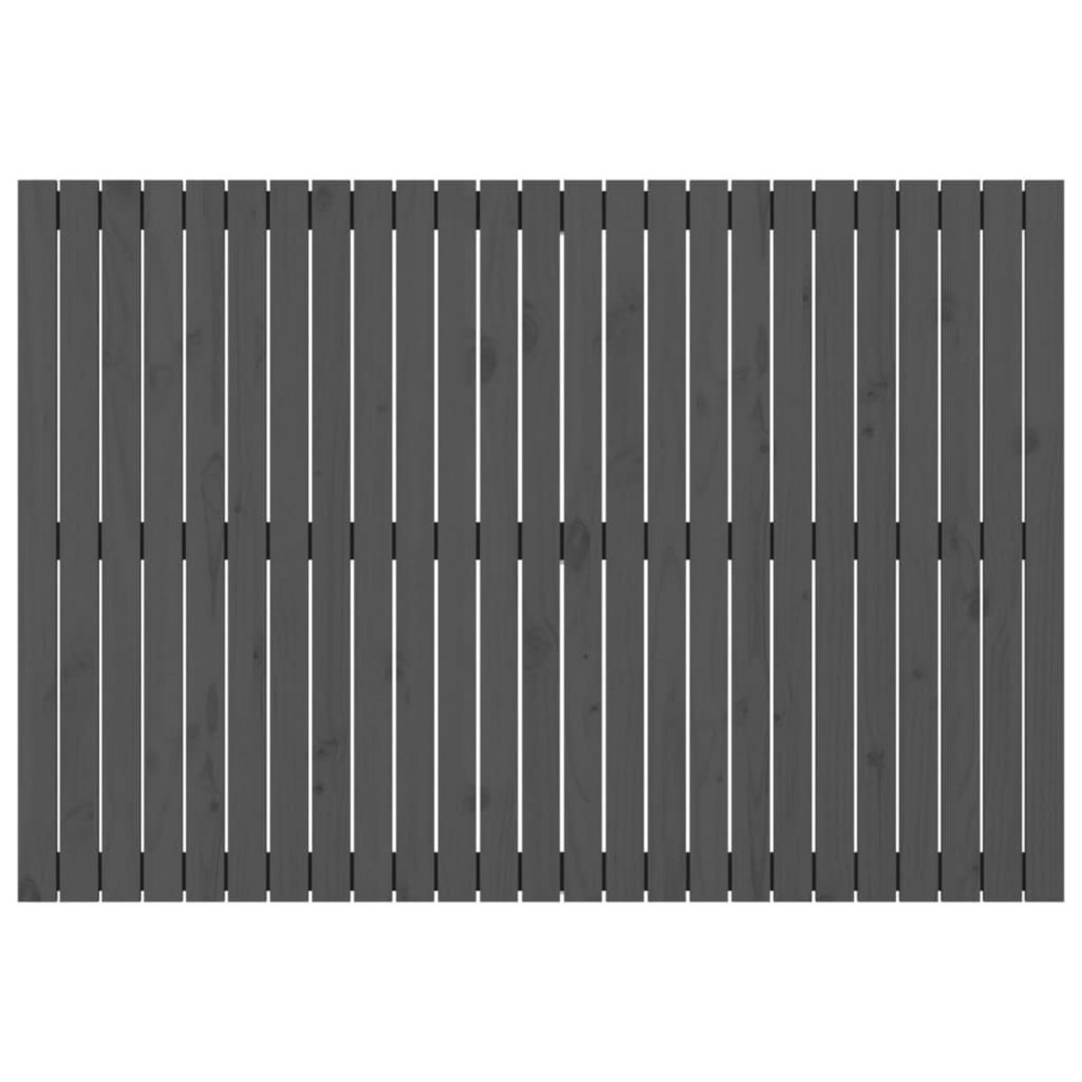 VIDAXL Tete de lit murale Gris 159,5x3x110 cm Bois massif de pin