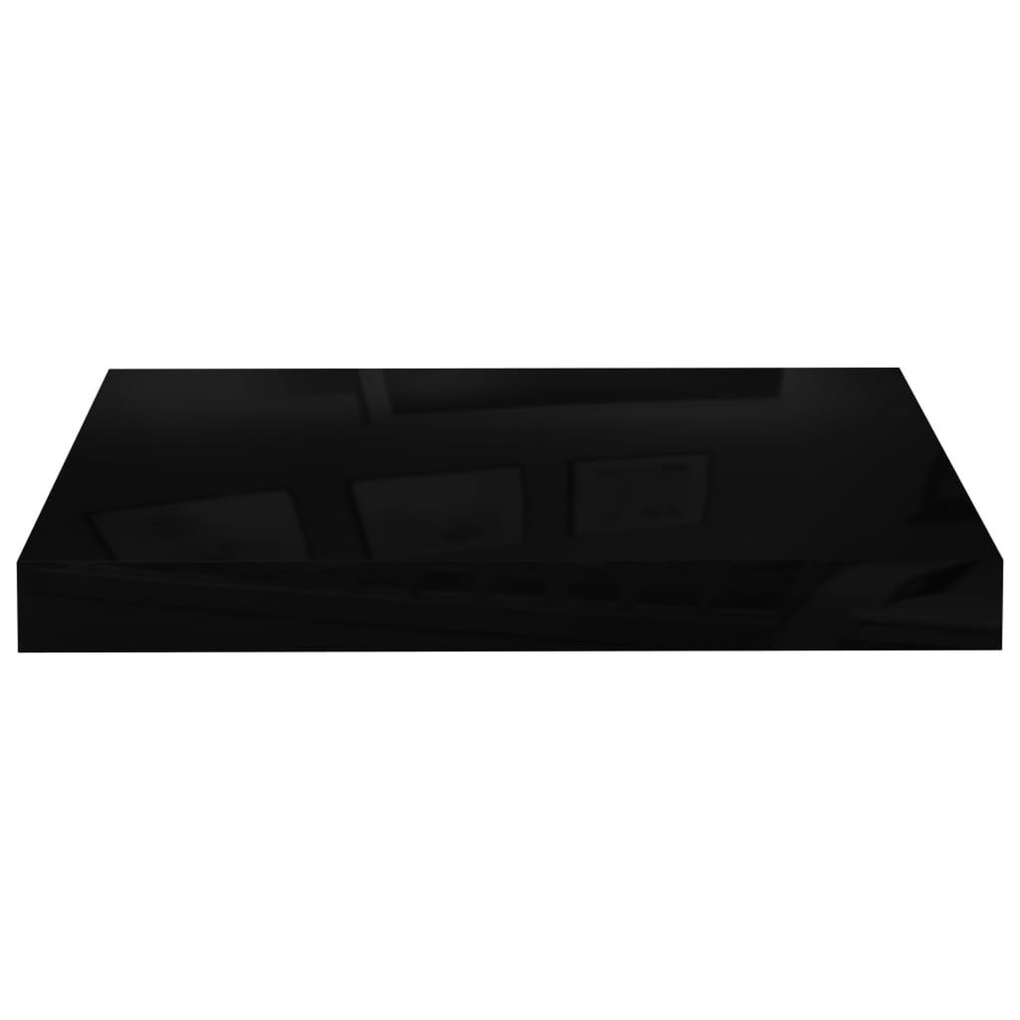 Voir la diapositive 4 : VIDAXL Etagere murale flottante Noir brillant 40x23x3,8 cm MDF