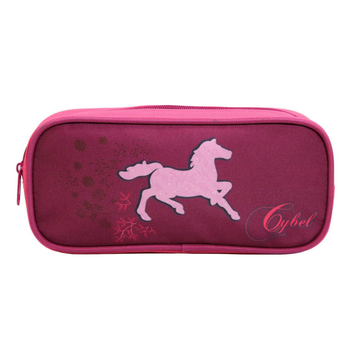 Bagtrotter Trousse scolaire rectangulaire Cybel Cheval Licorne Violette Bagtrotter