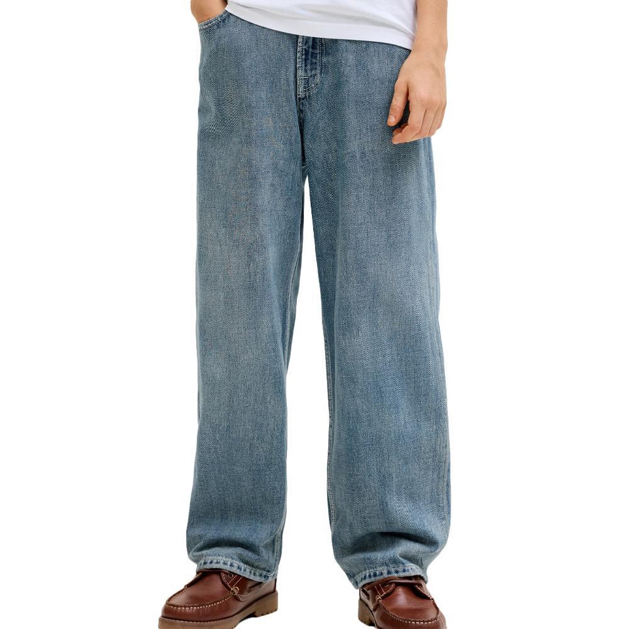 Jack & Jones Jean loose bleu délavé garçon jack & jones alex. Coloris disponibles : Bleu