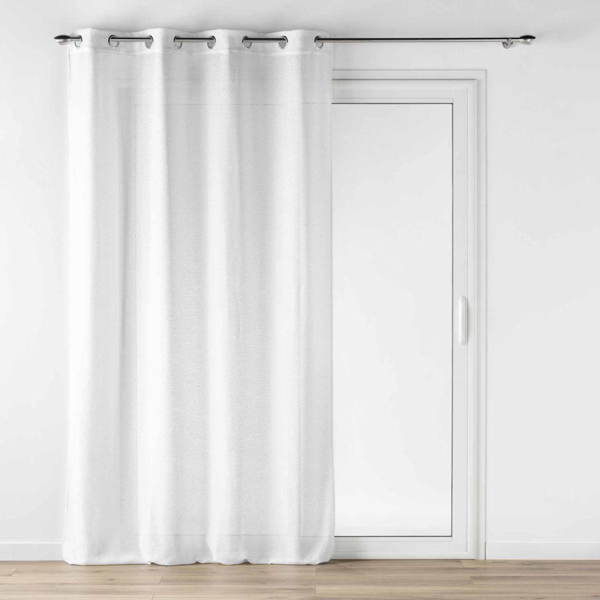 Douceur d'Intérieur Rideau voilage à œillets  loulaine  140x240cm blanc