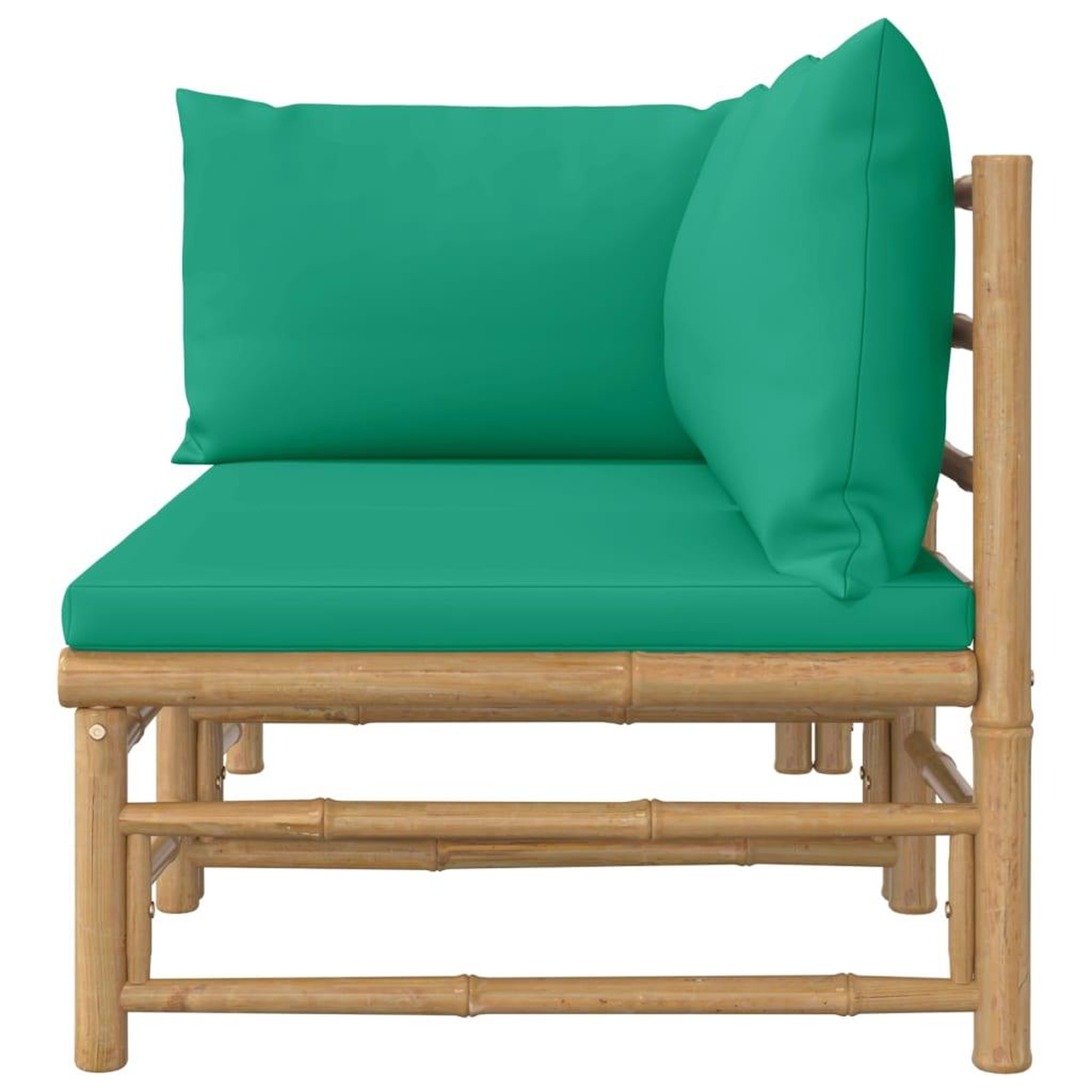 Voir la diapositive 4 : VIDAXL Salon de jardin 2 pcs avec coussins vert bambou
