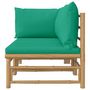 Voir la diapositive 4 : VIDAXL Salon de jardin 2 pcs avec coussins vert bambou