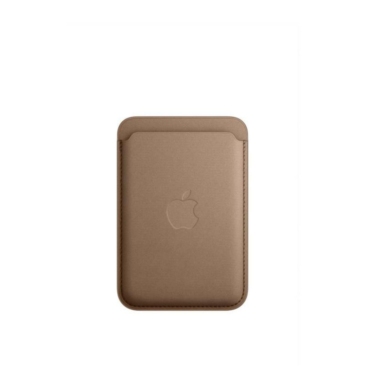 APPLE Porte cartes en tissage fin pour iPhone avec MagSafe Taupe