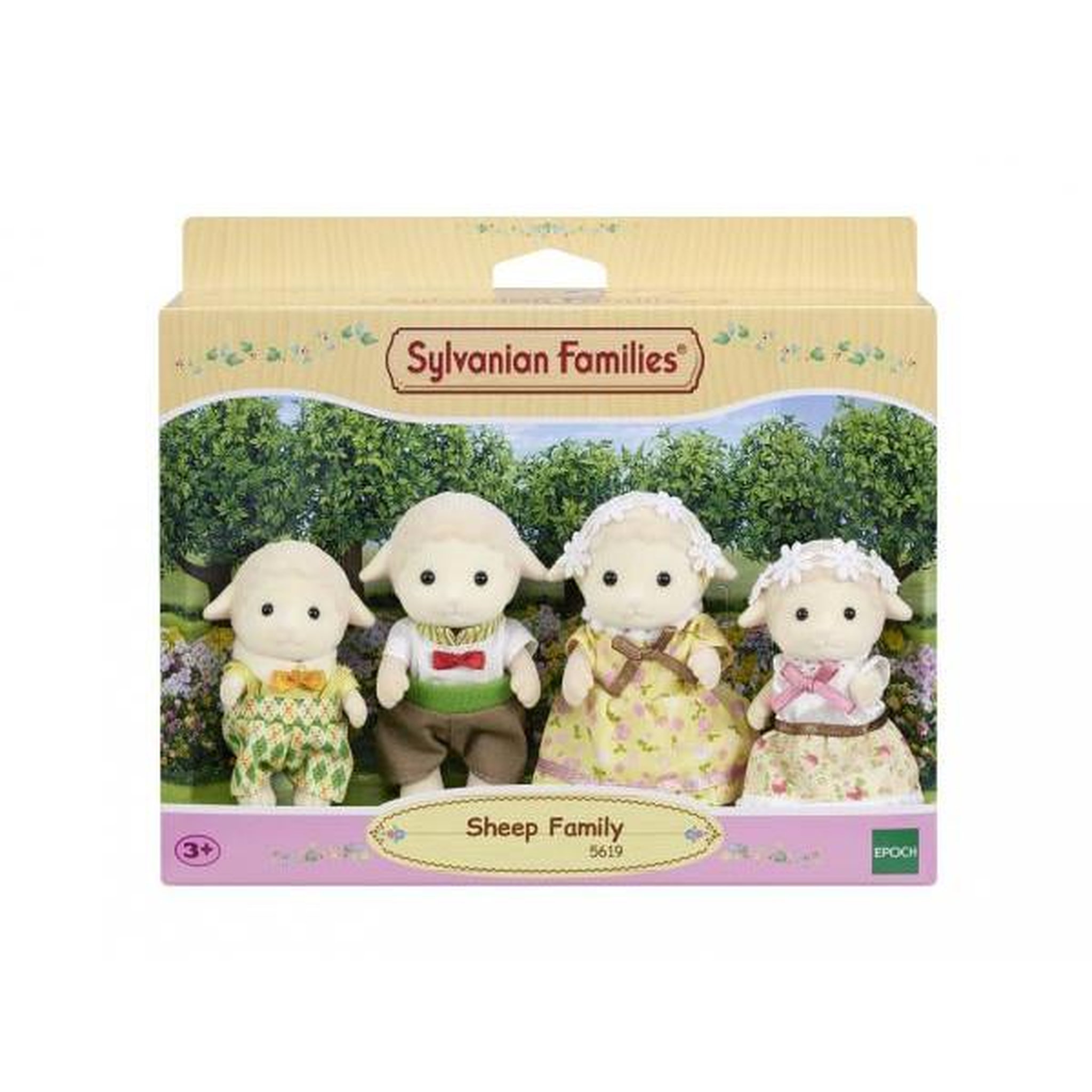 EPOCH SYLVANIAN FAMILIES - Famille mouton - 4 personnages articulés et habillés avec soin