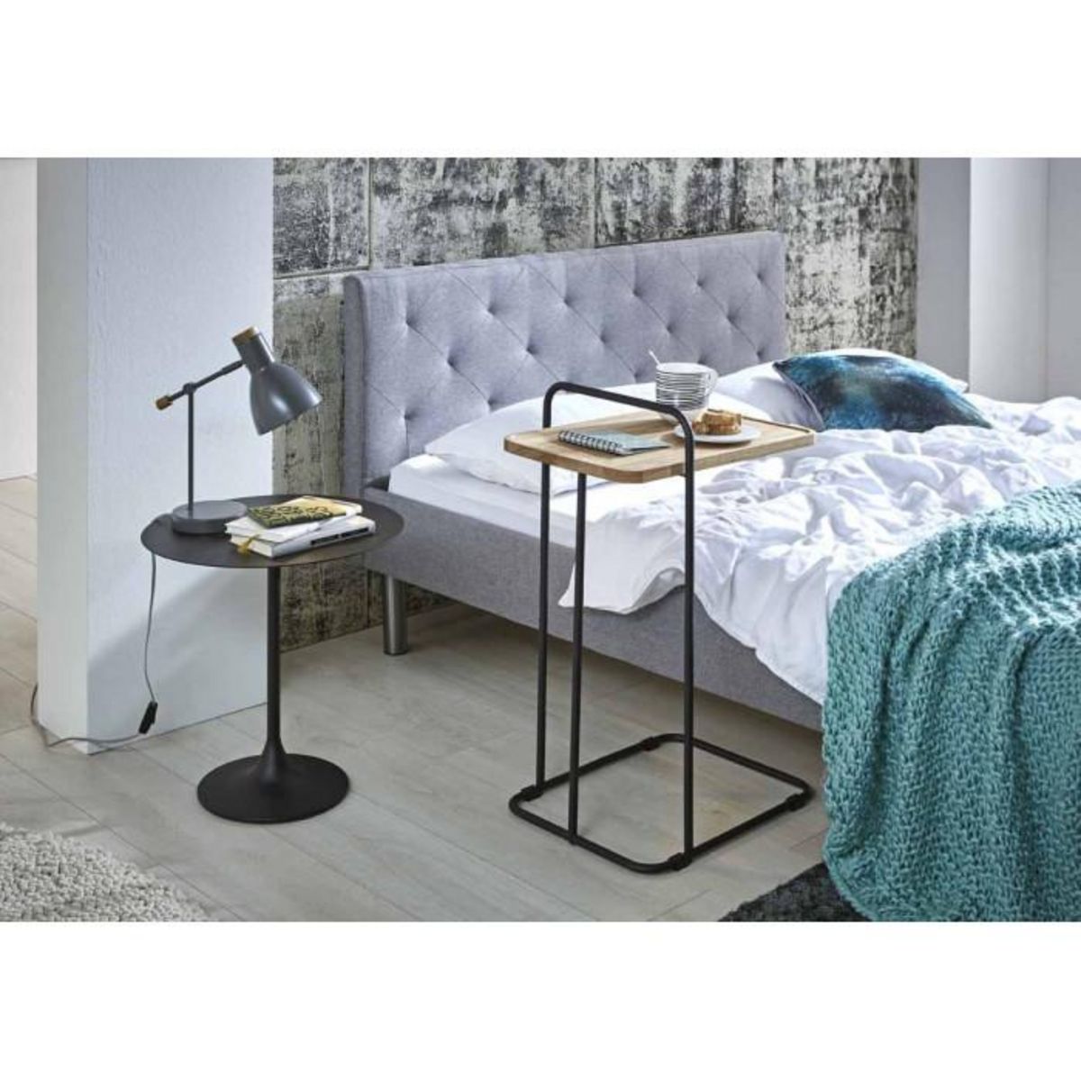 Paris Prix Table d'Appoint en Bois  Nissa  73cm Naturel