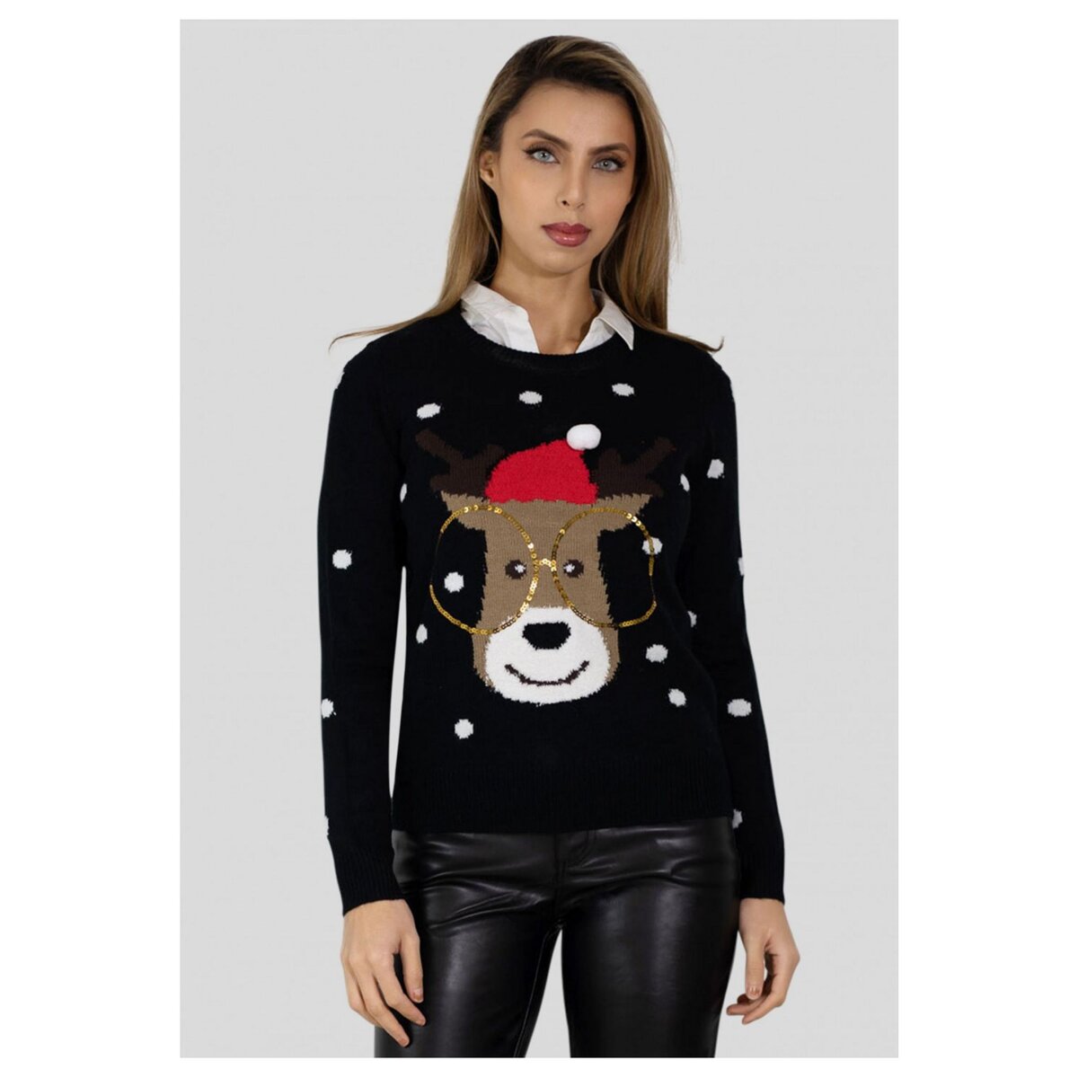 Vero Moda Pull de No l ChristmasFemme pas cher Auchan