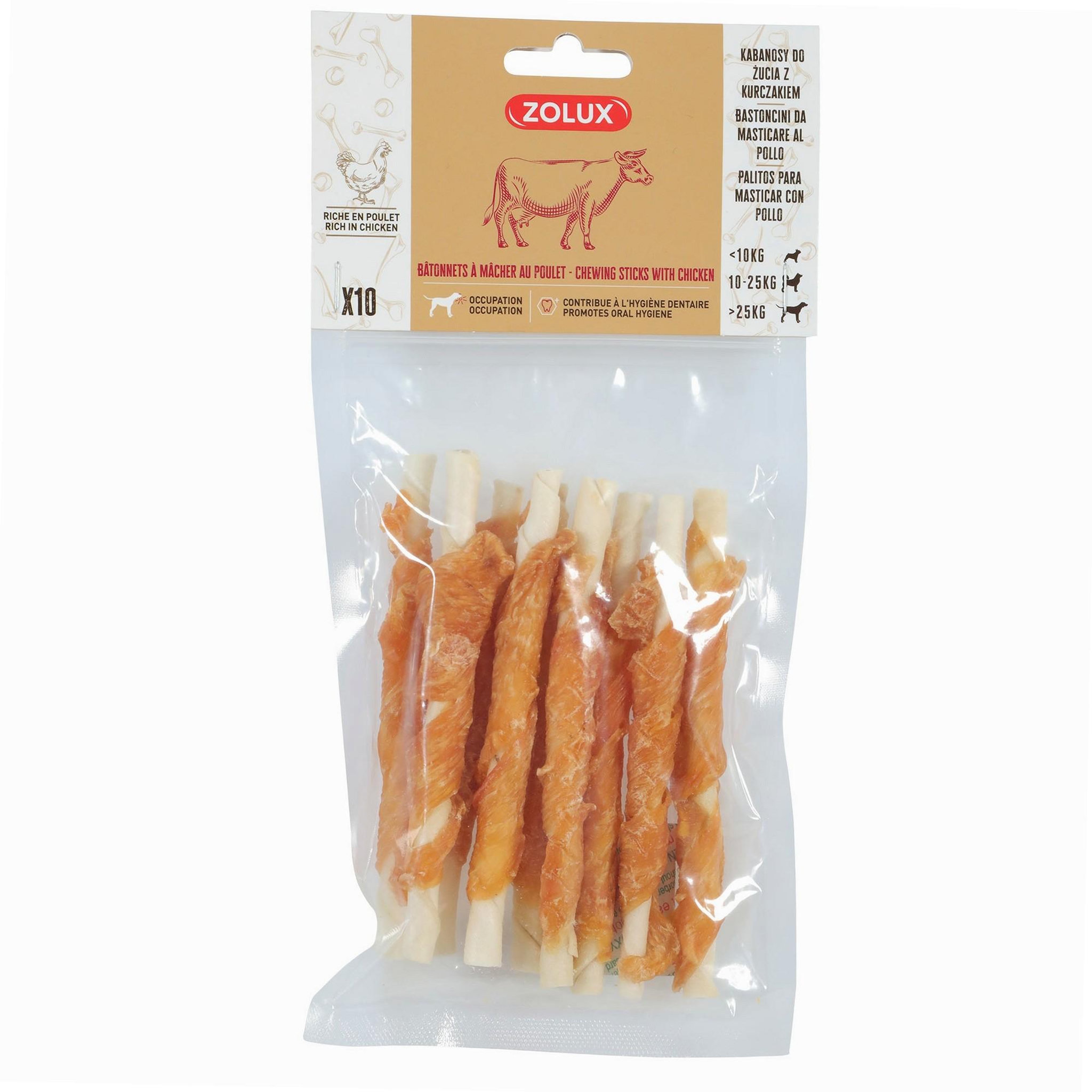 Voir la diapositive 2 : Zolux Bâtonnets à mâcher au poulet  10 pcs  - Zolux