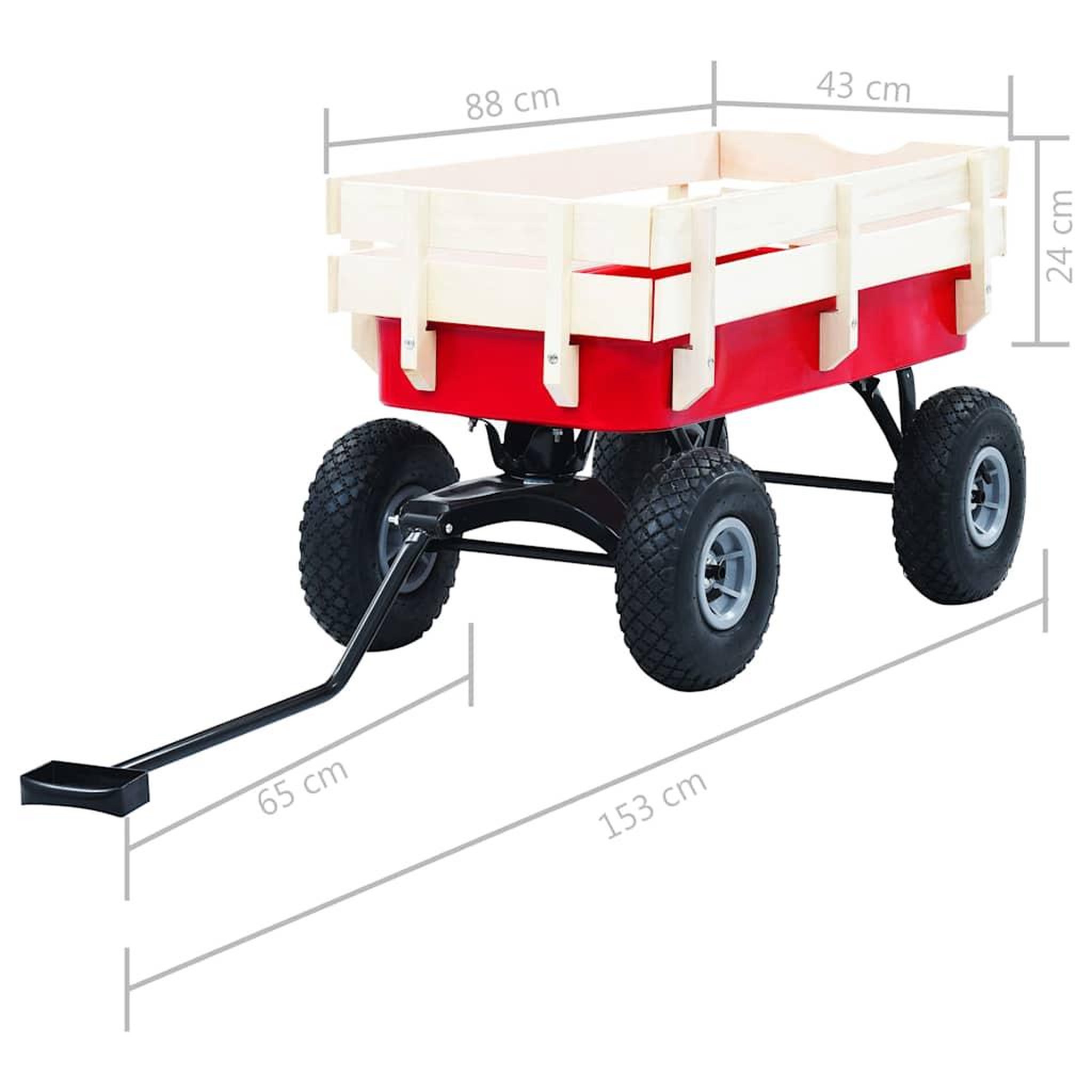 Voir la diapositive 6 : VIDAXL Chariot a main 150 kg rouge