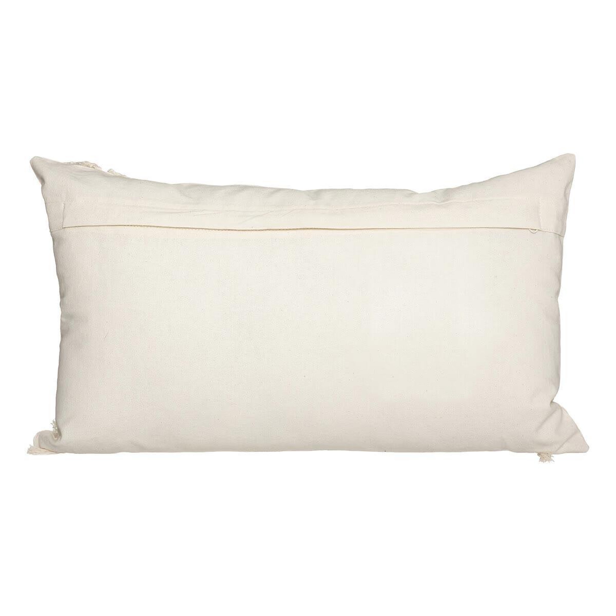 Voir la diapositive 2 : ATMOSPHERA Coussin déco  coton macramé  30x50cm ivoire