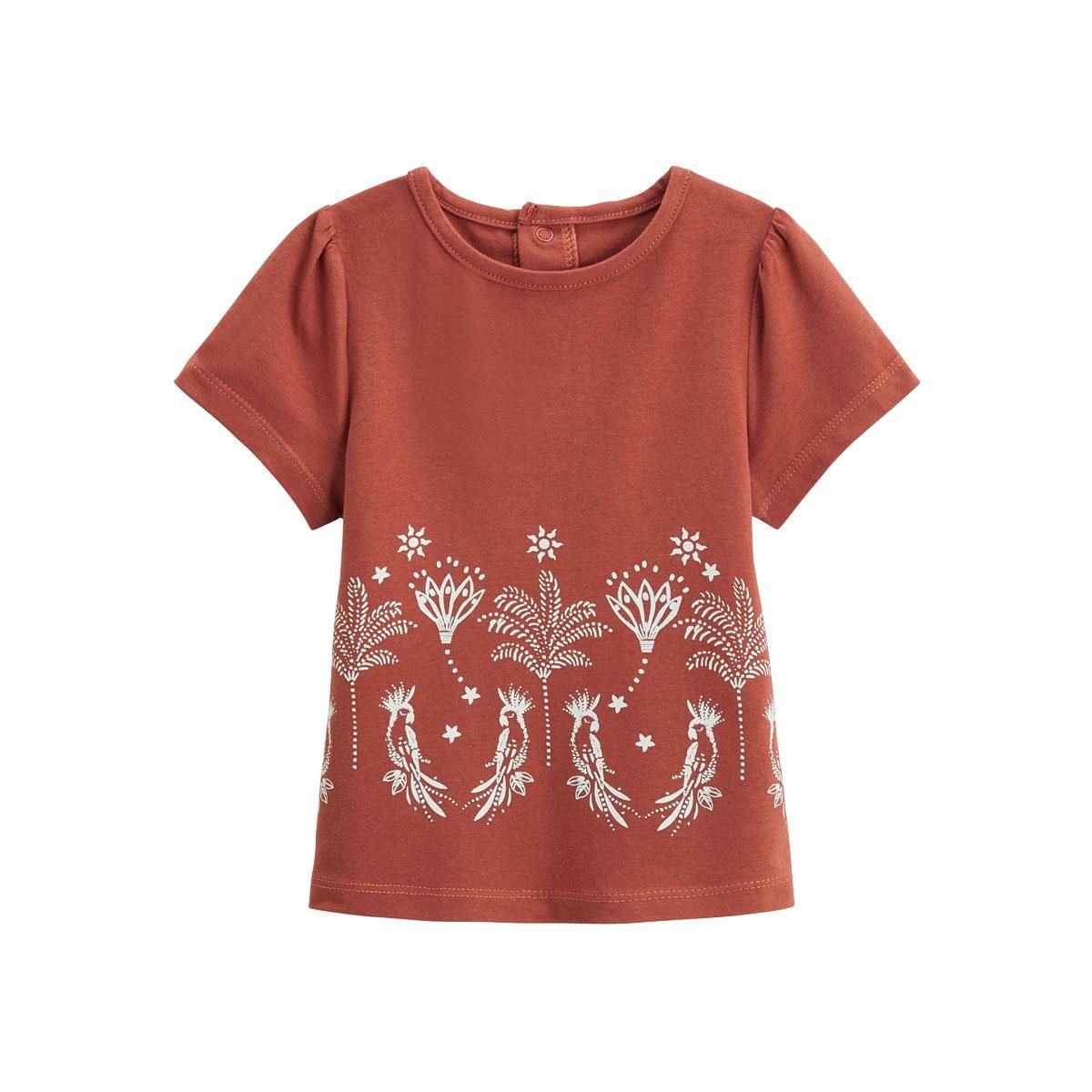 Petit Béguin Ensemble enfant t-shirt et short en gaze de coton Fiesta