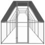 Voir la diapositive 2 : VIDAXL Poulailler d'exterieur 2x12x2 m Acier galvanise
