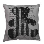 Paris Prix Coussin Déco  Lulu Flag Bear  40x40cm Gris