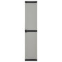 Voir la diapositive 2 : VIDAXL Armoire de rangement de jardin 3 etageres Gris/noir 34x40x168cm