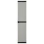 Voir la diapositive 2 : VIDAXL Armoire de rangement de jardin 3 etageres Gris/noir 34x40x168cm