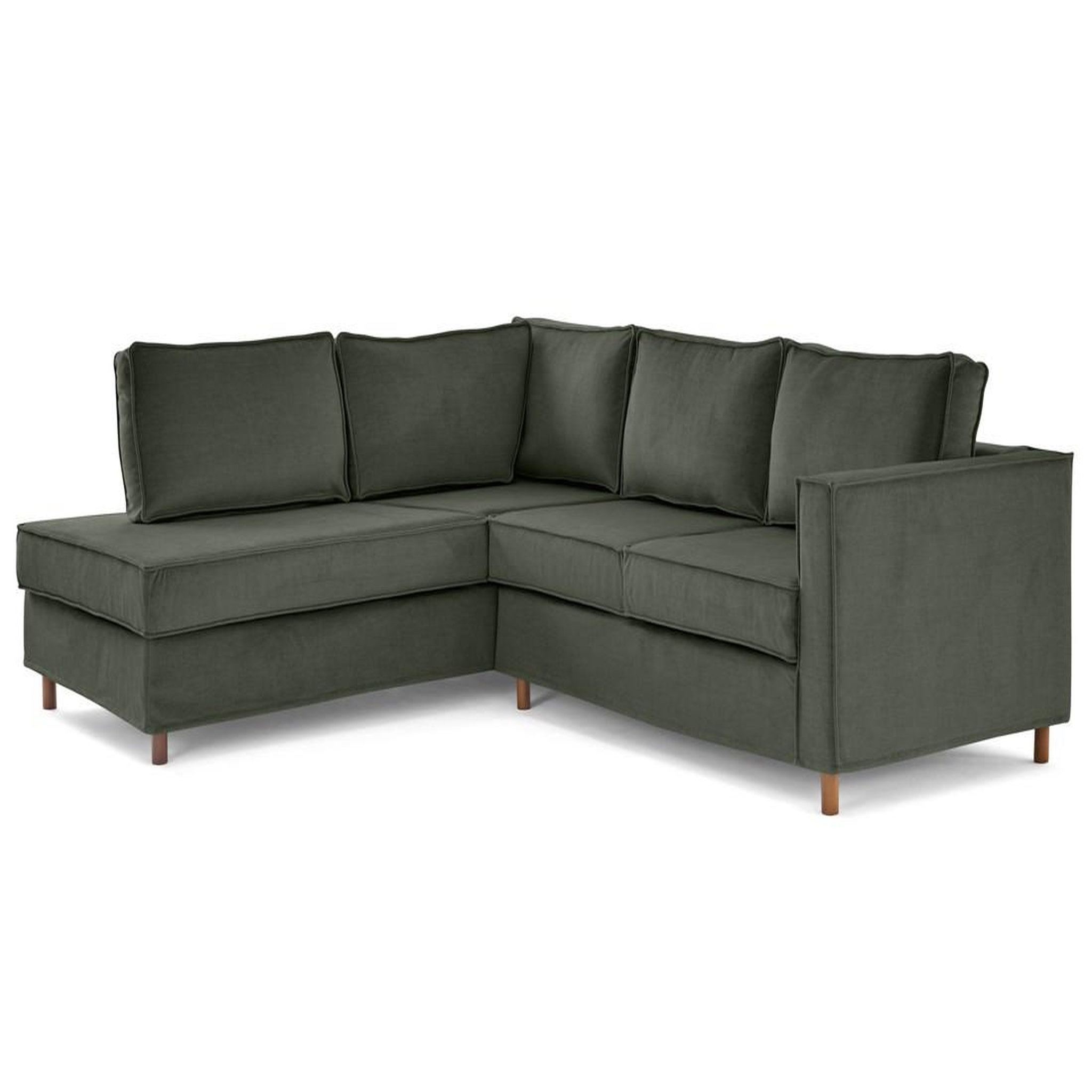 Voir la diapositive 3 : LISA DESIGN Jake - canapé déhoussable d'angle gauche 5 places en velours