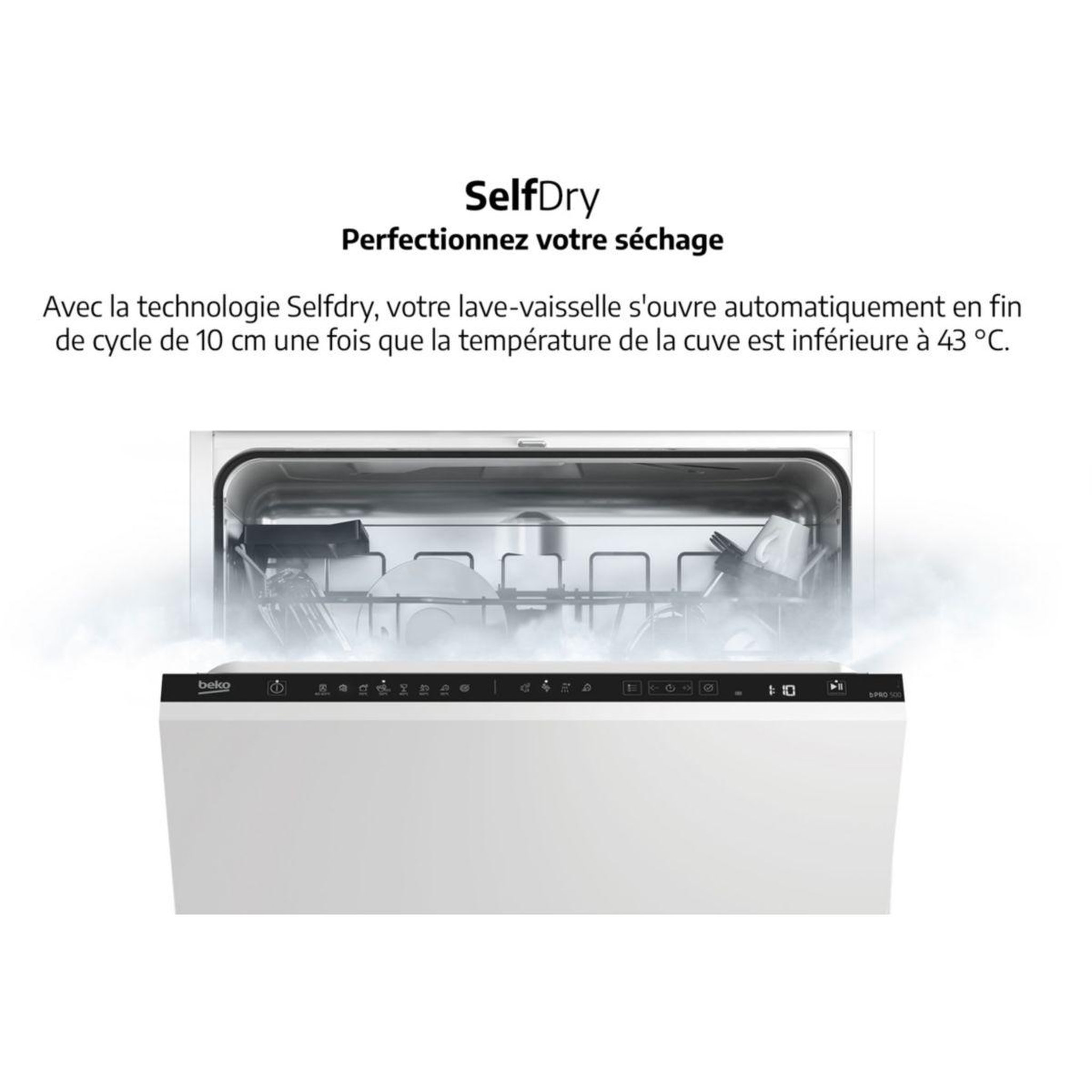 Voir la diapositive 3 : Beko Lave vaisselle encastrable bdin38460