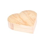 Paris Prix Boîte Déco en Bois  Cœur  15cm Naturel