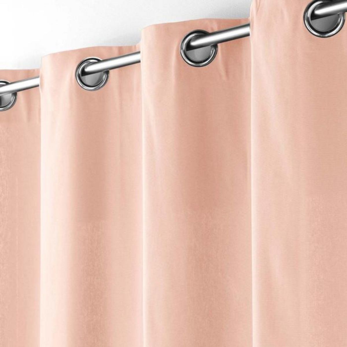 Paris Prix Rideau à Œillets  Panama  140x240cm Rose Poudré