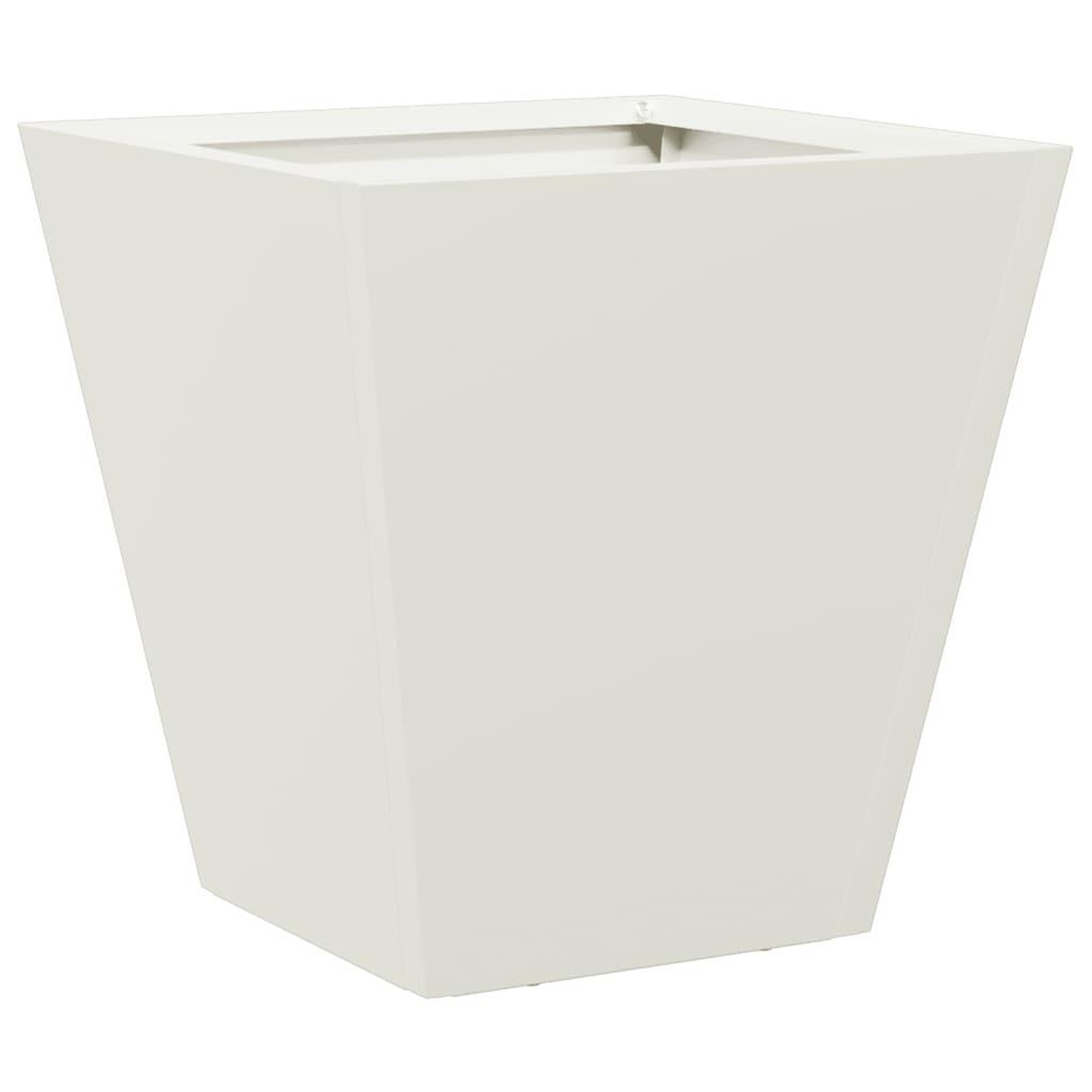Voir la diapositive 2 : VIDAXL Jardiniere blanc 30x30x30 cm acier