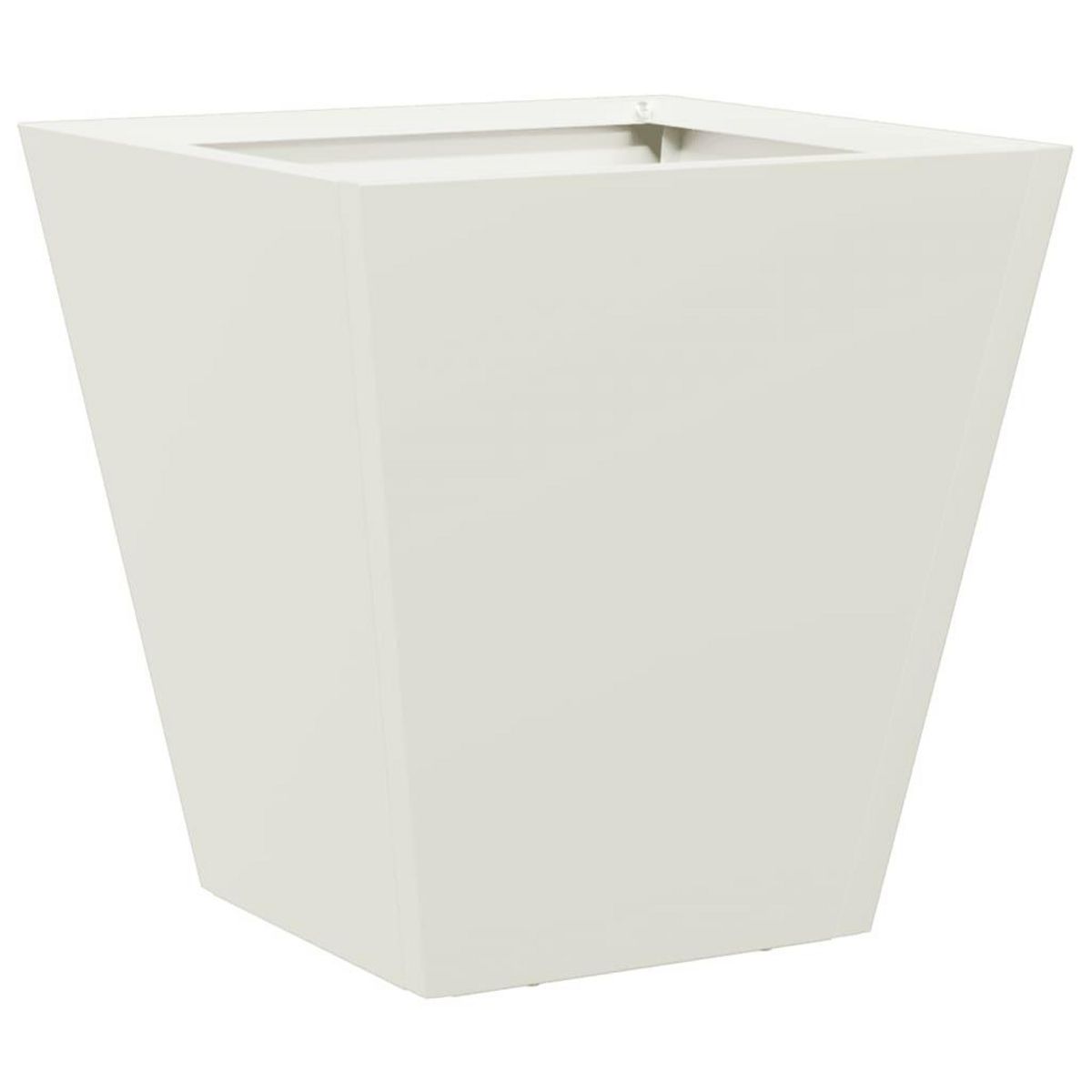 VIDAXL Jardiniere blanc 30x30x30 cm acier