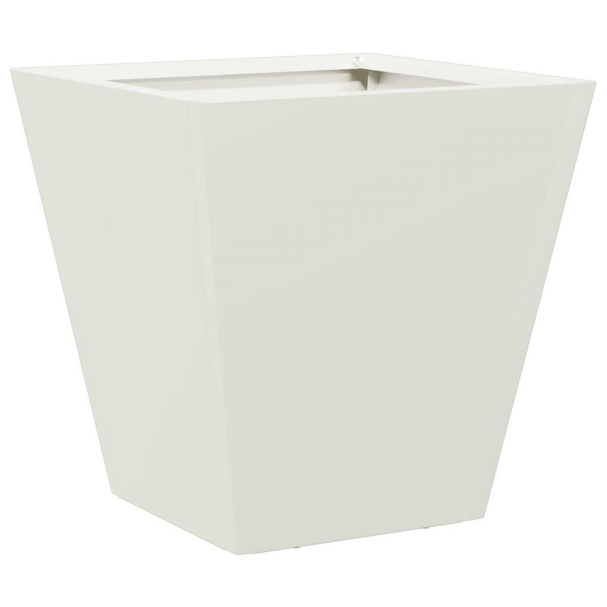 VIDAXL Jardiniere blanc 30x30x30 cm acier