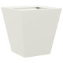 Voir la diapositive 2 : VIDAXL Jardiniere blanc 30x30x30 cm acier