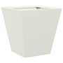 Voir la diapositive 2 : VIDAXL Jardiniere blanc 30x30x30 cm acier