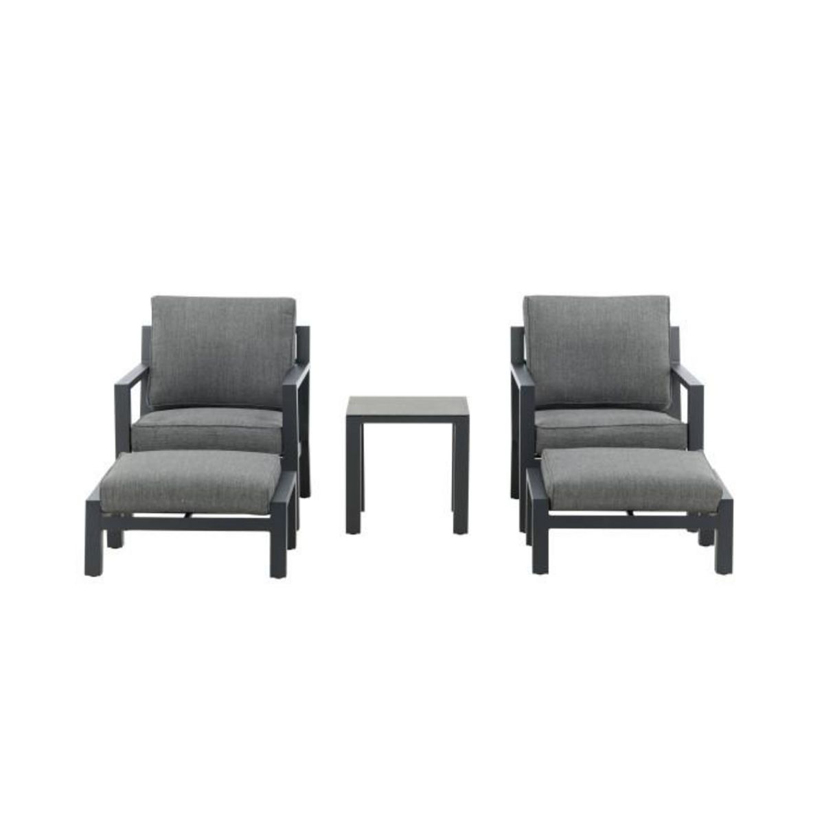 Paris Prix Salon de Jardin  Barcelona  84cm Noir