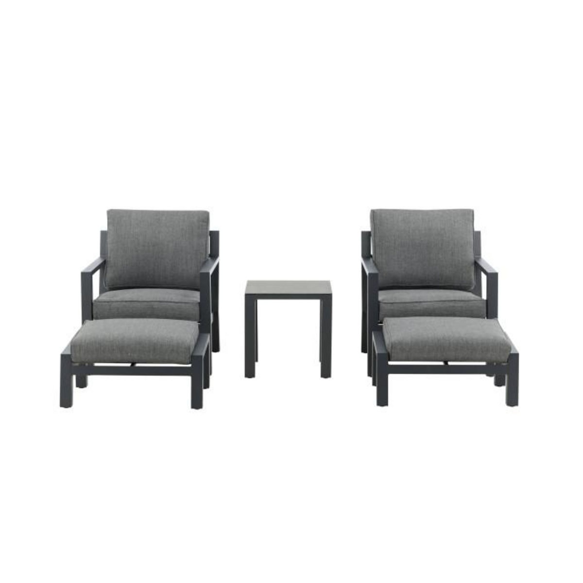 Paris Prix Salon de Jardin  Barcelona  84cm Noir