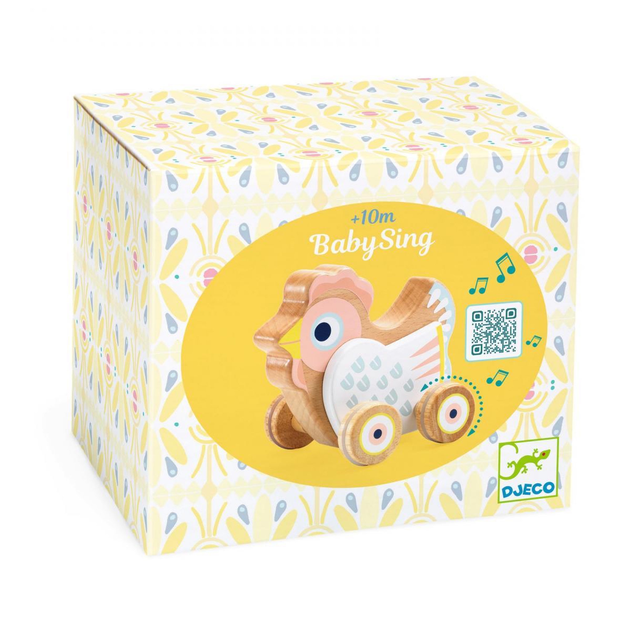 Voir la diapositive 2 : Djeco Poule a pousser musicale Babysing