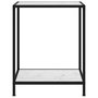 Voir la diapositive 2 : VIDAXL Table console Blanc 60x35x75 cm Verre trempe