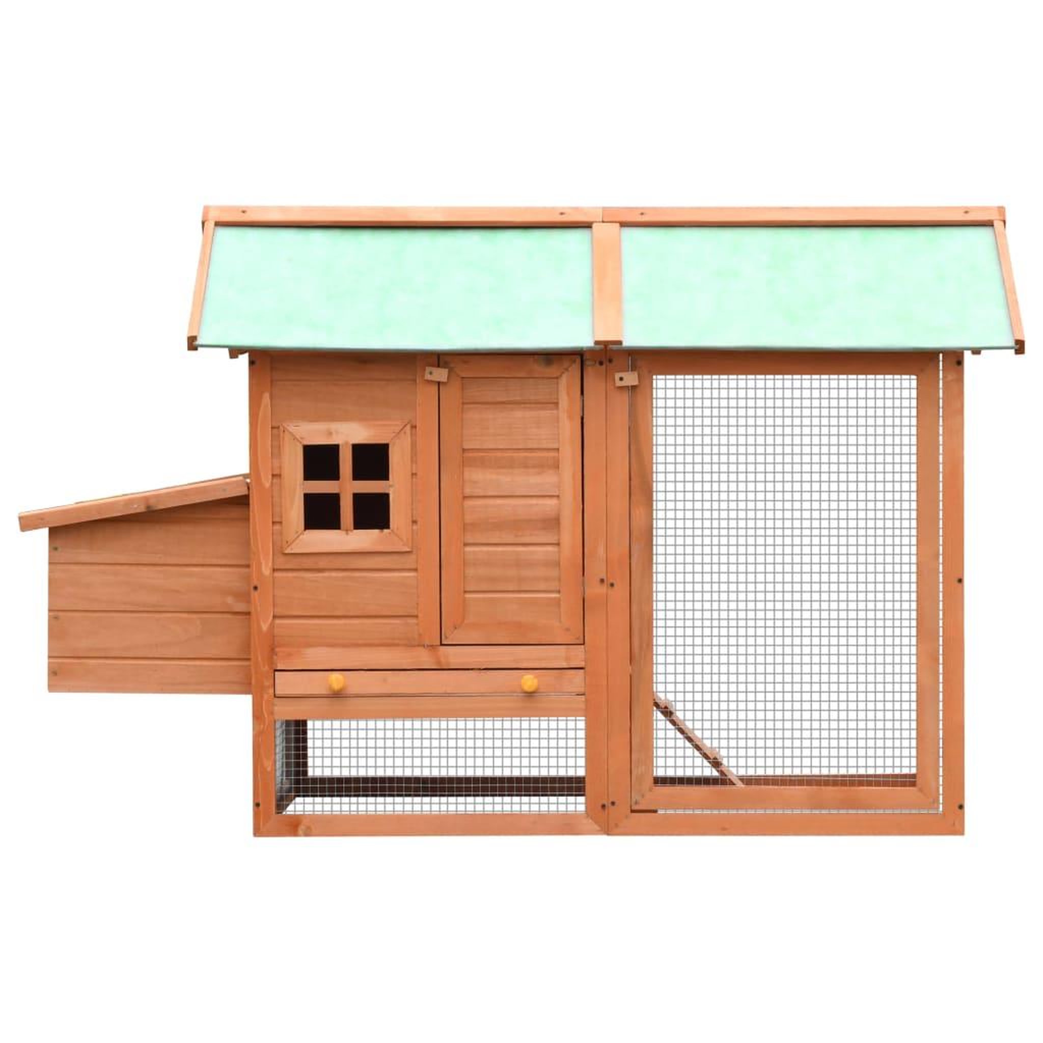 Voir la diapositive 2 : VIDAXL Poulailler Bois de pin massif et sapin 170x81x110 cm