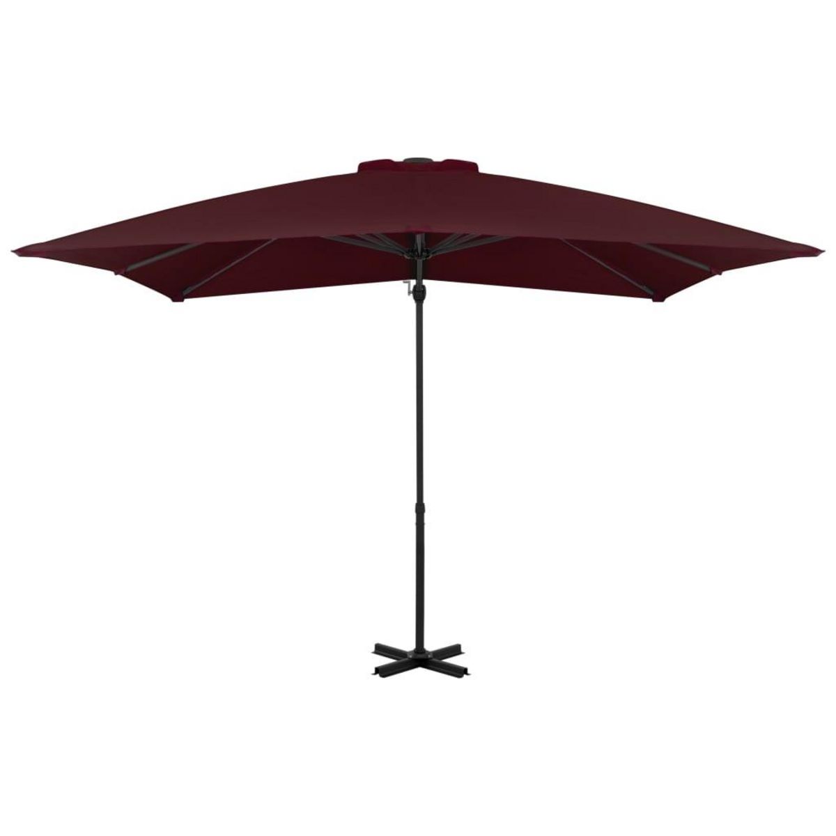 VIDAXL Parasol de jardin en porte-a-faux avec mat en aluminium