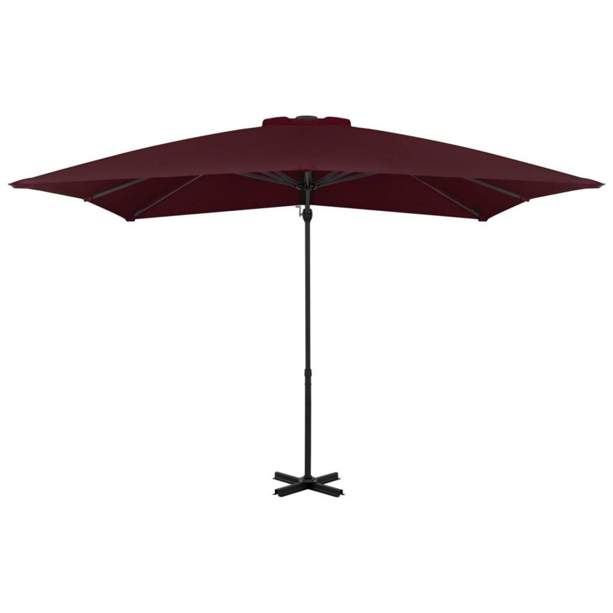 VIDAXL Parasol de jardin en porte-a-faux avec mat en aluminium
