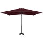 Voir la diapositive 2 : VIDAXL Parasol de jardin en porte-a-faux avec mat en aluminium