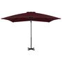Voir la diapositive 2 : VIDAXL Parasol de jardin en porte-a-faux avec mat en aluminium