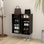 Voir la diapositive 1 : VIDAXL Armoires a chaussures 2 pcs Noir 31,5x35x70cm Bois d'ingenierie