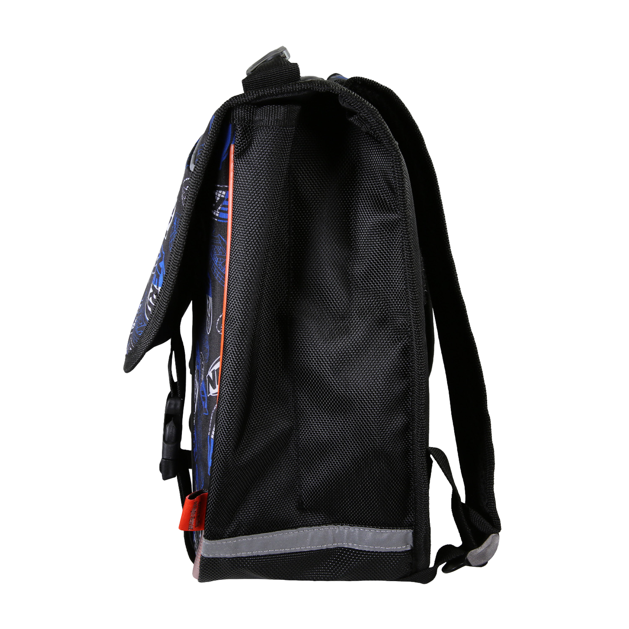 Voir la diapositive 3 : Bagtrotter NERF - Cartable scolaire 38 cm OFF SCREEN - Noir & Orange - 2 compartiments