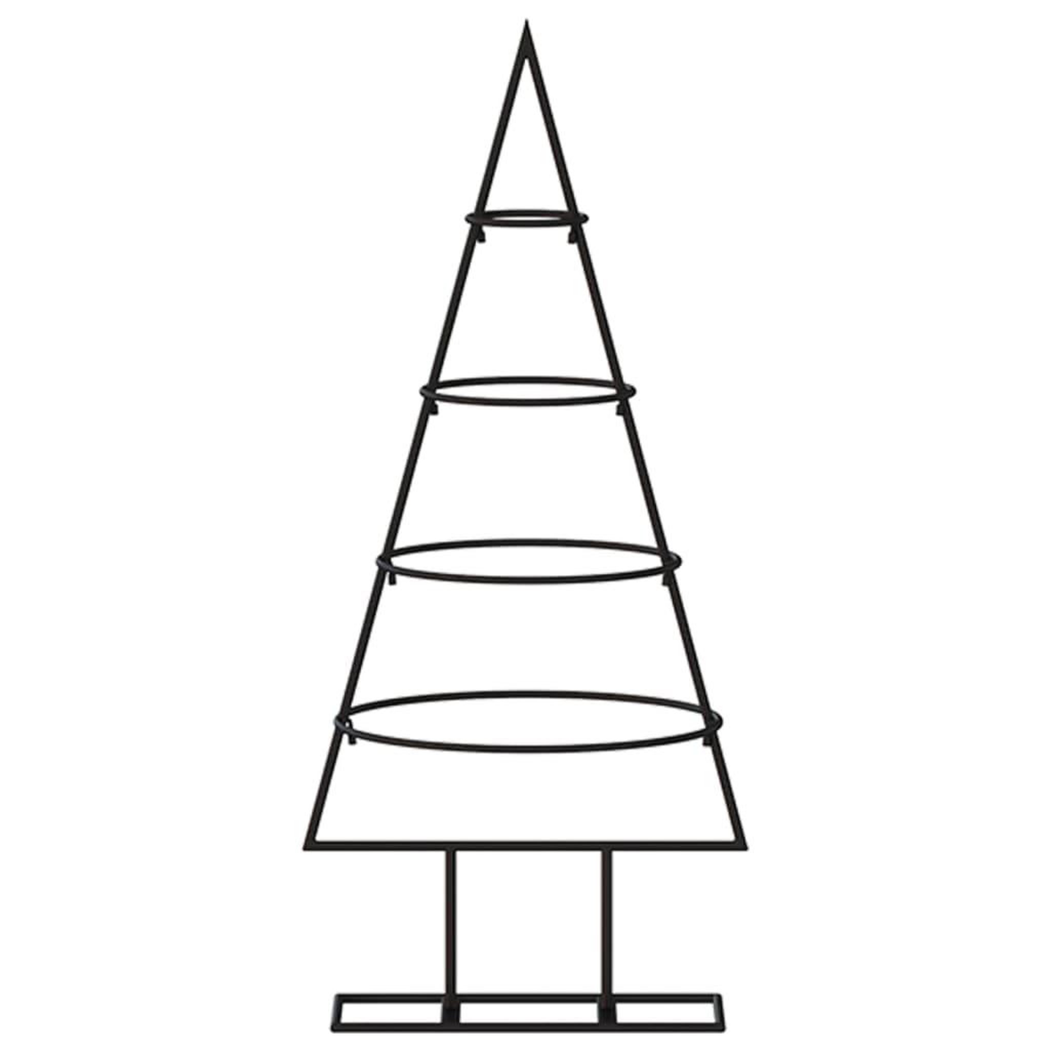 Voir la diapositive 3 : VIDAXL Arbre de Noël en metal pour decoration noir 60 cm