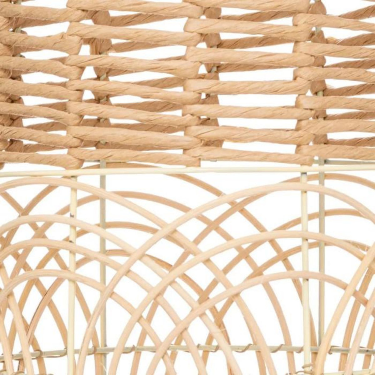 ATMOSPHERA Vase Design en Rotin  Lour  55cm Beige