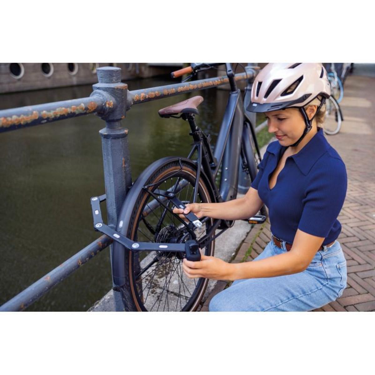 ABUS Antivol Abus BORDO 6500 110 BLACK + Support SH