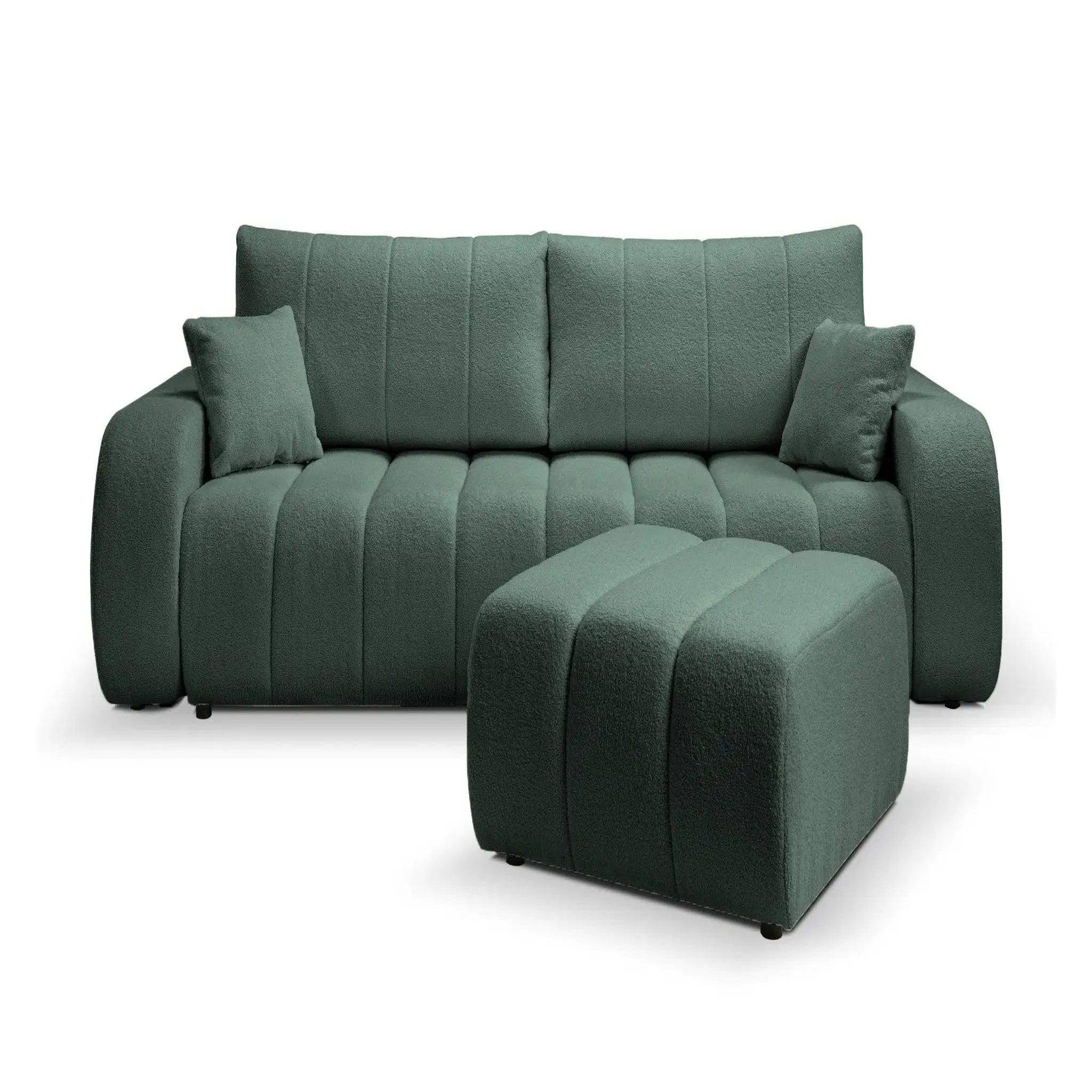 Voir la diapositive 5 : CASANOVA PARIS Celeste - pouf tissu bouclette