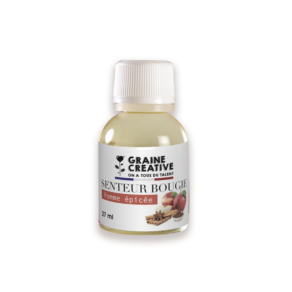 Graine créative Parfum pour bougie 27 ml senteur pomme épicée