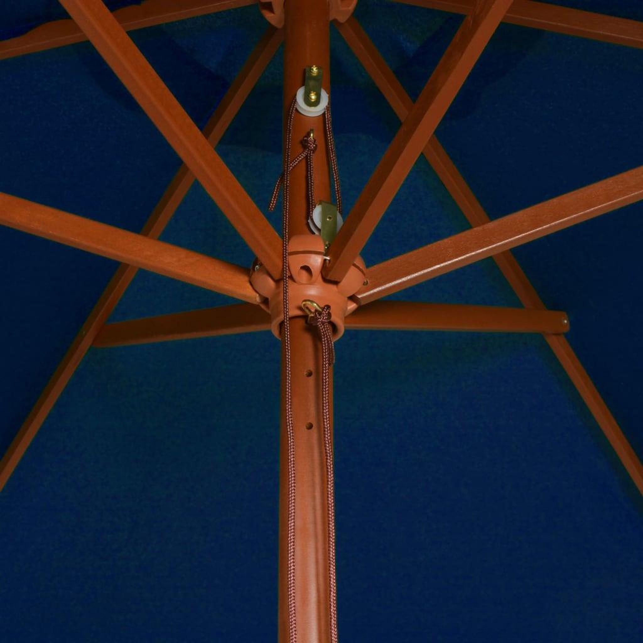 Voir la diapositive 5 : VIDAXL Parasol de jardin avec mat en bois bleu 200x300 cm