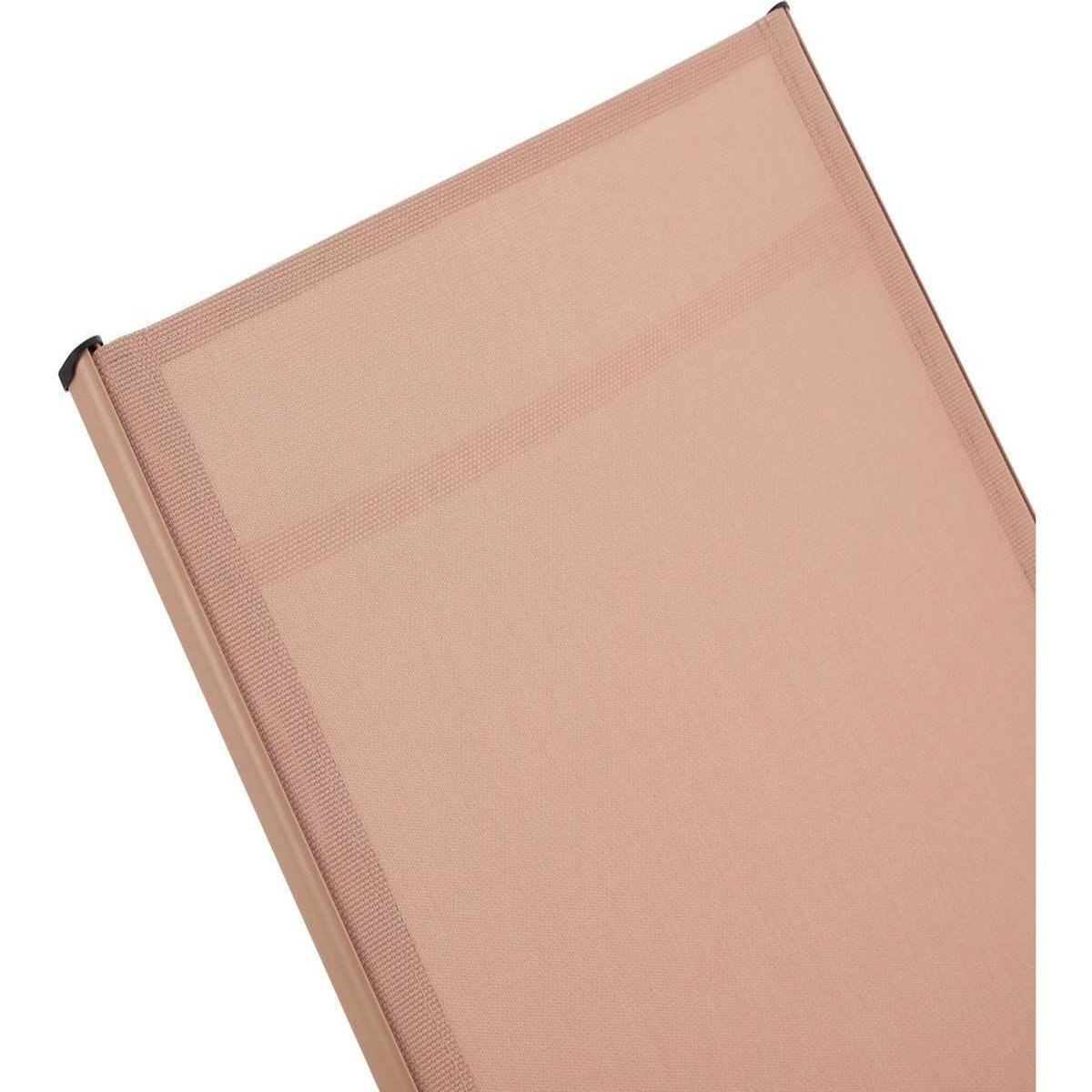 Habitat et Jardin Lot de 2 Bains de soleil en métal avec accoudoirs  Farniente  - Marron