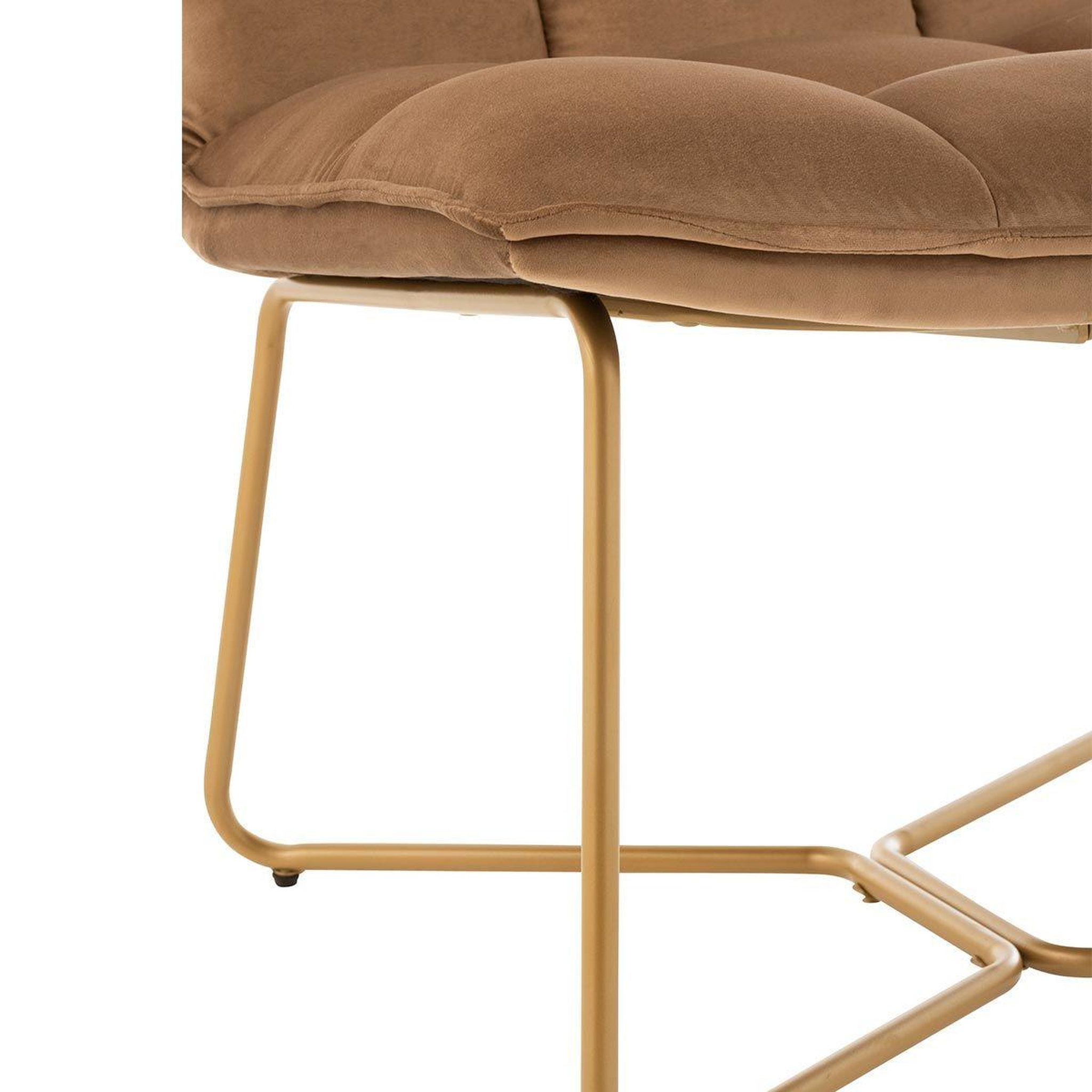 Voir la diapositive 5 : J-LINE Fauteuil lounge design  pierre  85cm marron