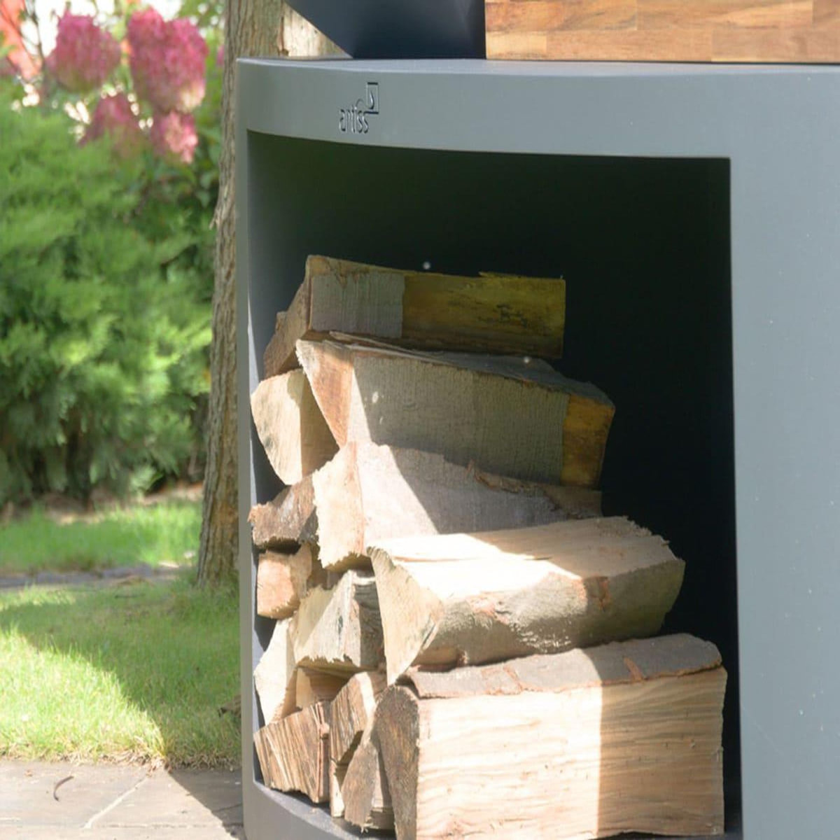 ARTISS DESIGN Brasero G3 Graphite plaque acier carbone - Artiss