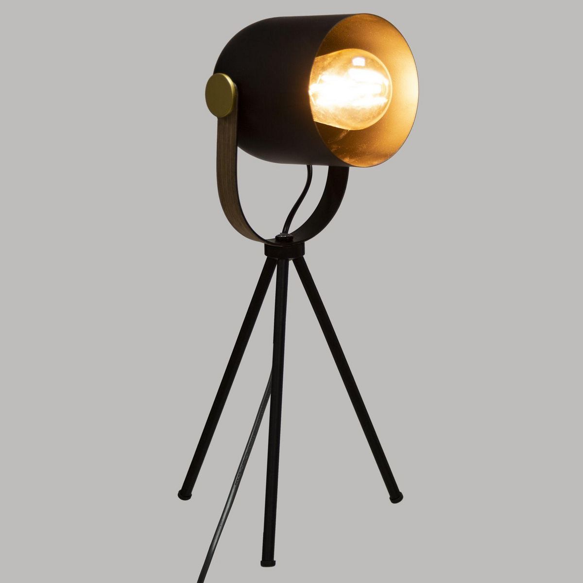 ATMOSPHERA Lampe trépied en métal - Noir